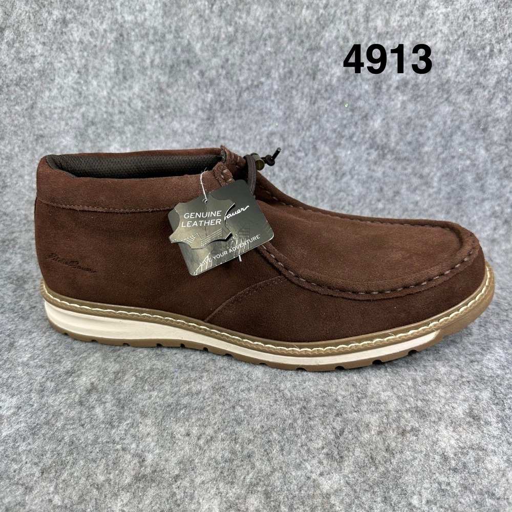 Eddie Bauer Mens Chukka Boots Size 12 Caribou Brown Suede Leather New
